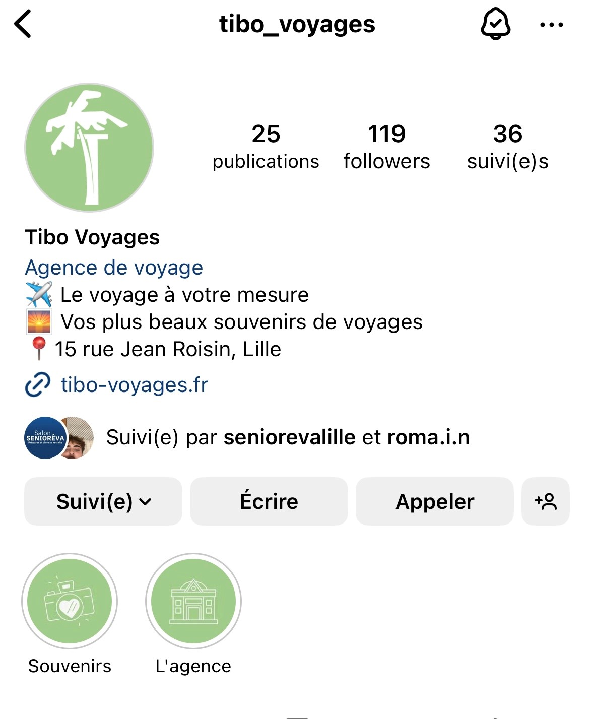 Tibo Voyages sur Instagram